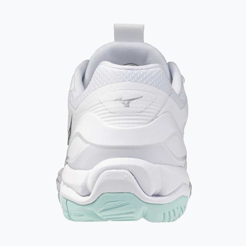 Moteriški batai rankiniam Mizuno Wave Stealth 6 white/blue tint 10