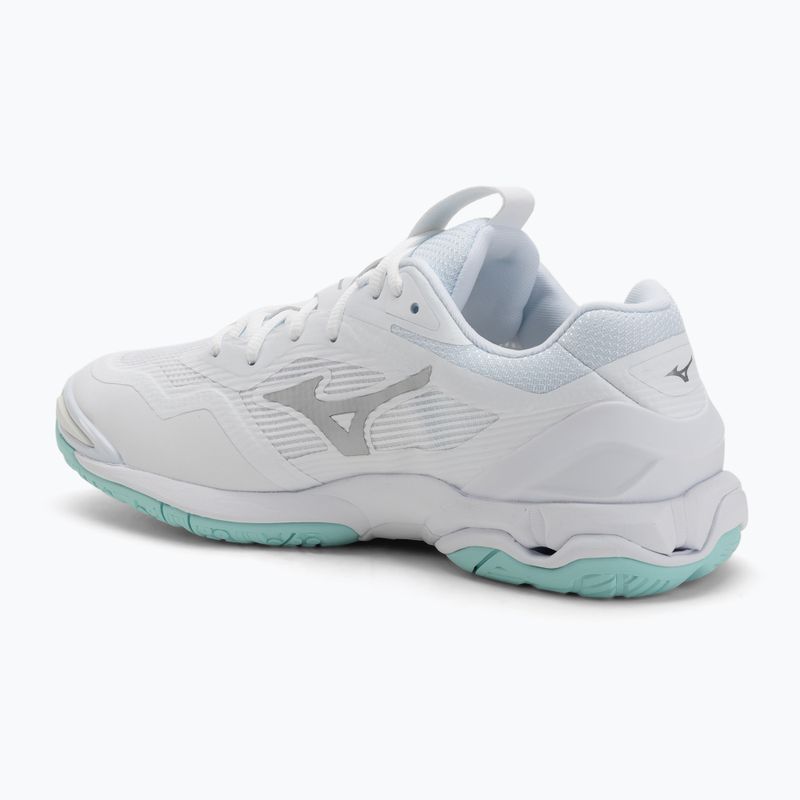 Moteriški batai rankiniam Mizuno Wave Stealth 6 white/blue tint 3