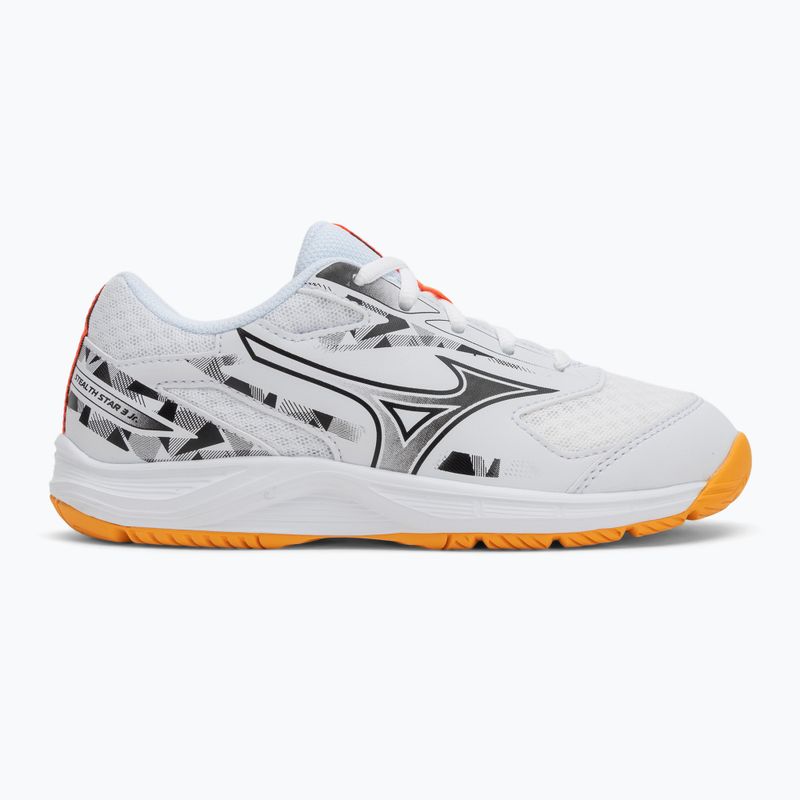 Vaikiški batai Mizuno Stealth Star 3 white/fiery coral 2/citrus 2