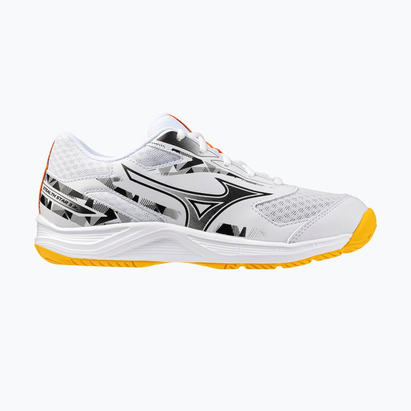 Vaikiški batai Mizuno Stealth Star 3 white/fiery coral 2/citrus