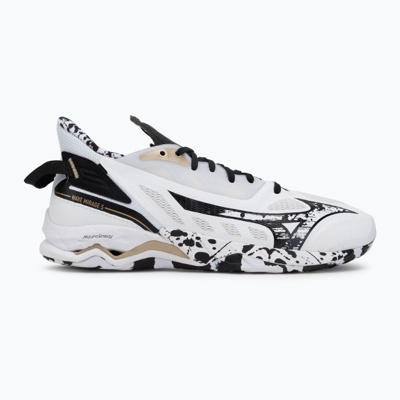 Rankinio bateliai Mizuno Wave Mirage 5 white/black/gold 2