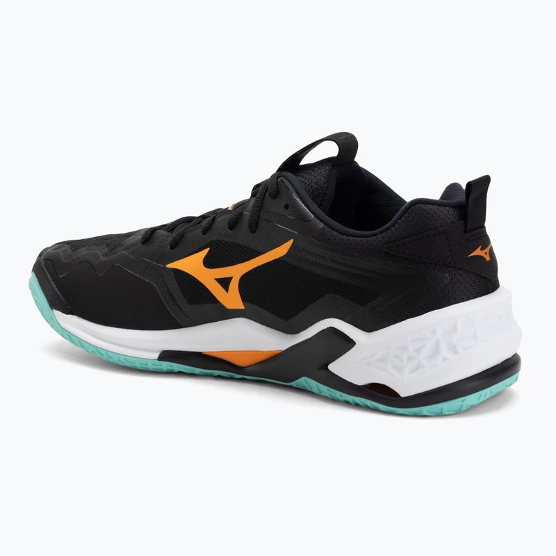 Batai rankiniam Mizuno Wave Stealth Neo 2 black/tangelo/ice green 3