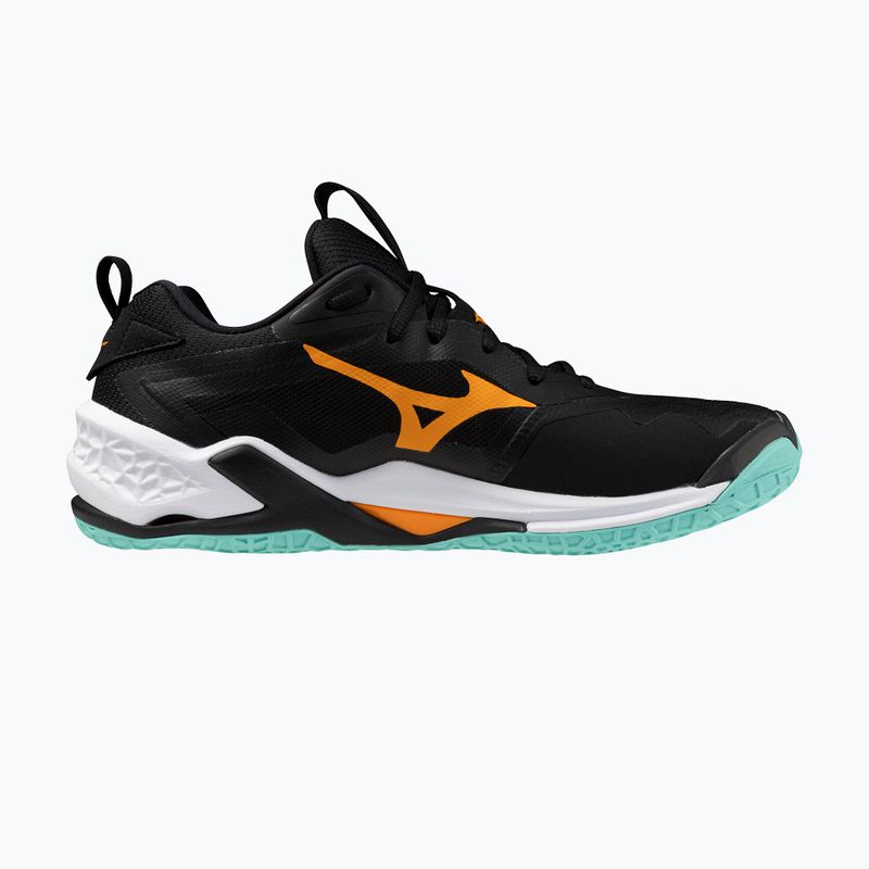 Batai rankiniam Mizuno Wave Stealth Neo 2 black/tangelo/ice green 2