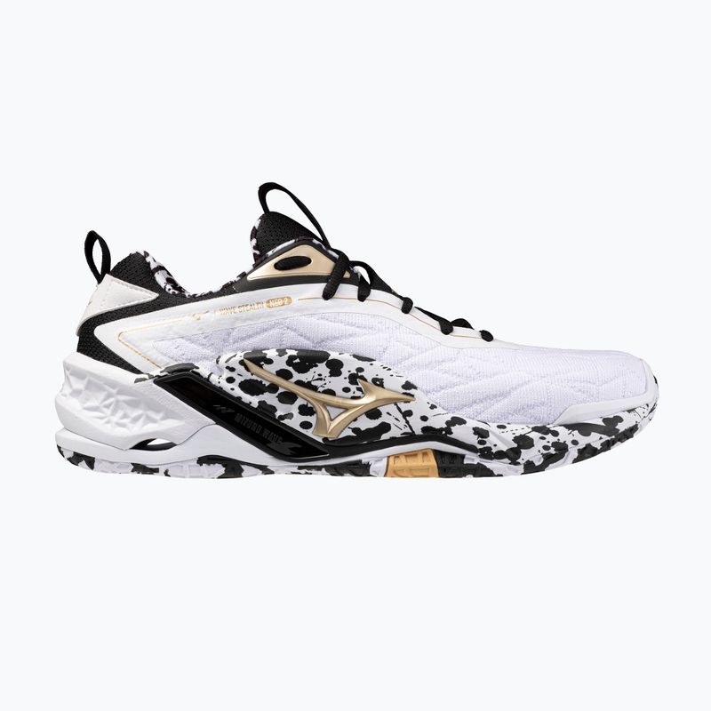 Rankinio bateliai Mizuno Wave Stealth Neo 2 white/black/gold