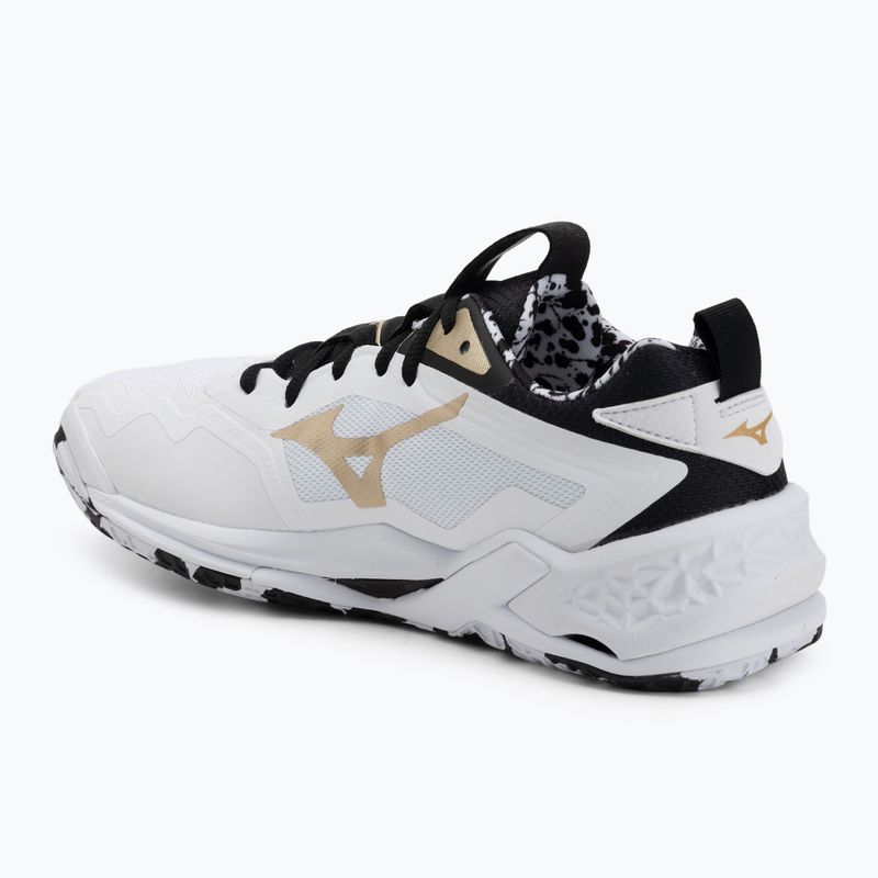 Rankinio bateliai Mizuno Wave Stealth Neo 2 white/black/gold 3