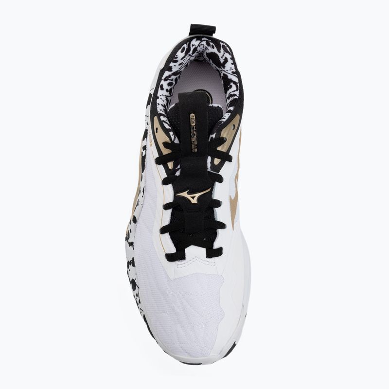 Rankinio bateliai Mizuno Wave Stealth Neo 2 white/black/gold 5