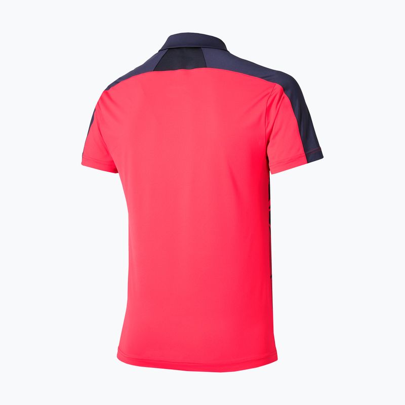 Vyriški marškinėliai Mizuno Daybreakers Shadow Polo vibrant red 2