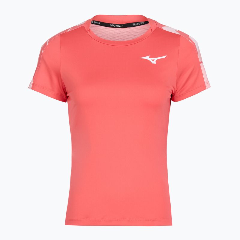 Moteriški teniso marškinėliai Mizuno Daybreakers Printed calypso coral