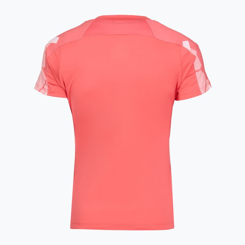 Moteriški teniso marškinėliai Mizuno Daybreakers Printed calypso coral 2