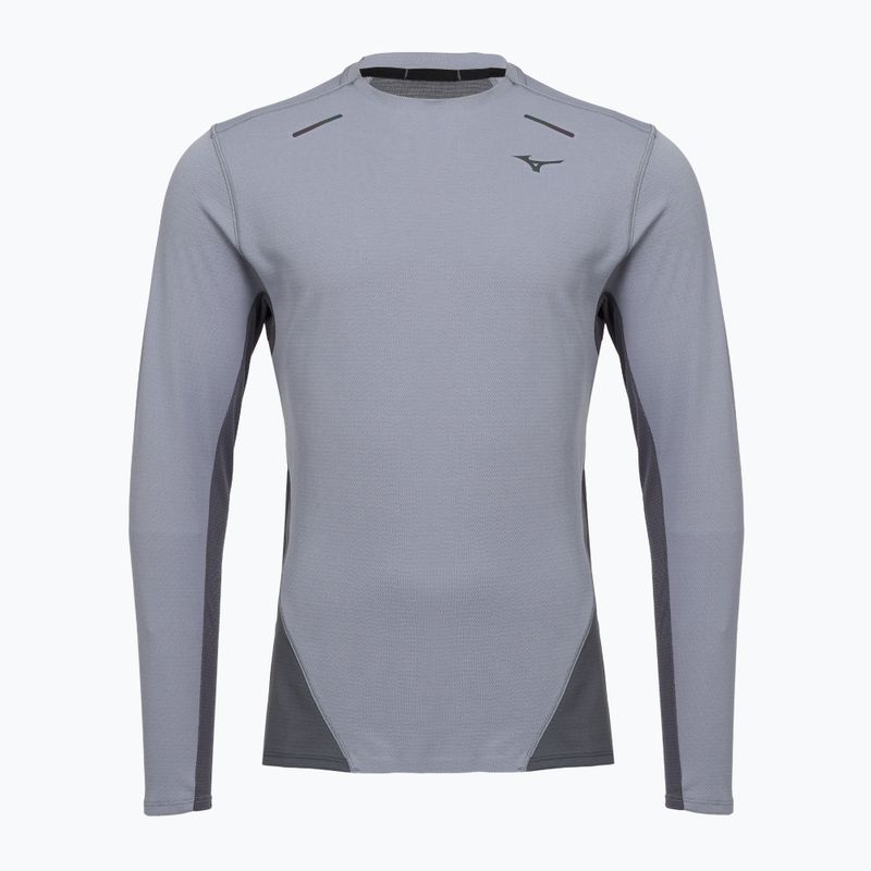 Vyriški bėgimo marškinėliai ilgomis rankovėmis Mizuno Tech Thermal Charge quiksilver