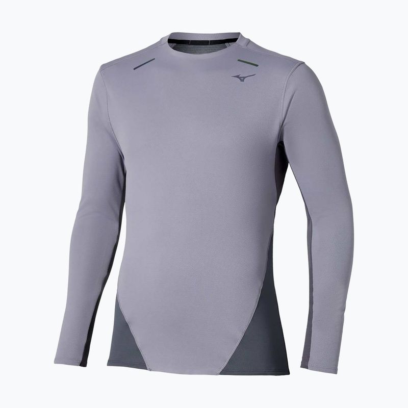 Vyriški bėgimo marškinėliai ilgomis rankovėmis Mizuno Tech Thermal Charge quiksilver