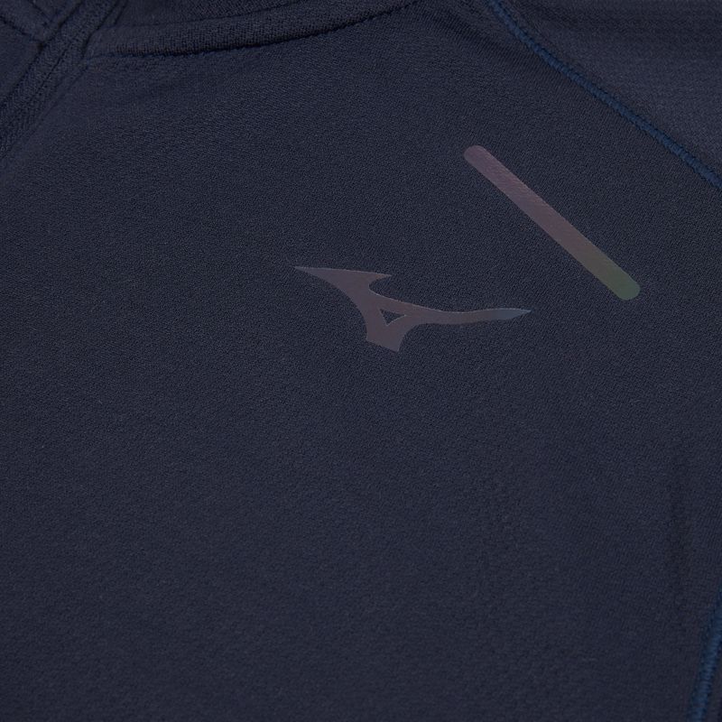 Vyriški bėgimo marškinėliai ilgomis rankovėmis Mizuno Tech Thermal Charge Half Zip baritone blue 3