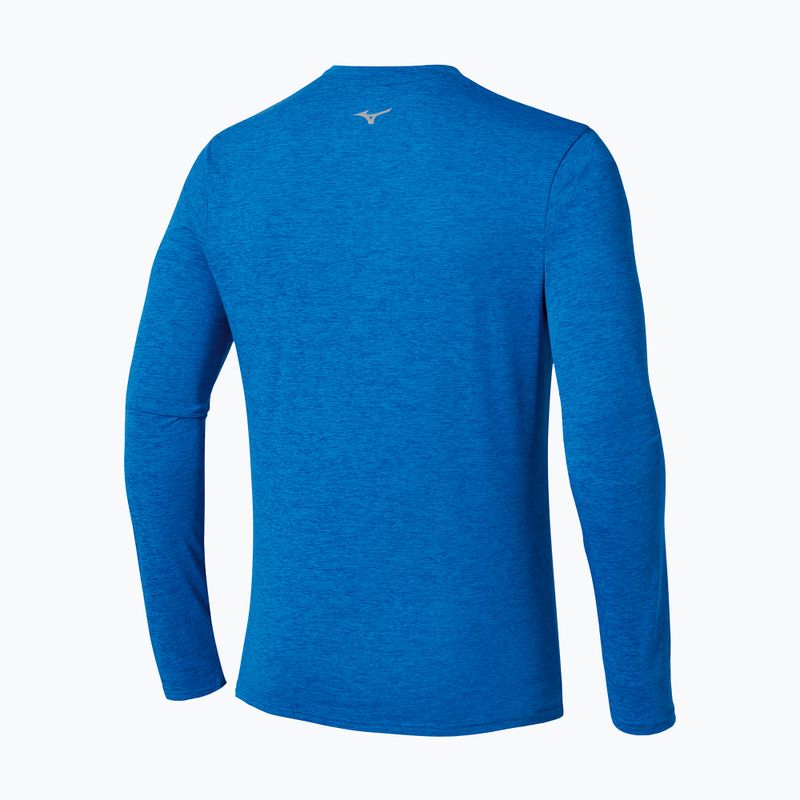 Vyriški bėgimo marškinėliai ilgomis rankovėmis Mizuno Core Impulse Half Zip Tee princess blue 2