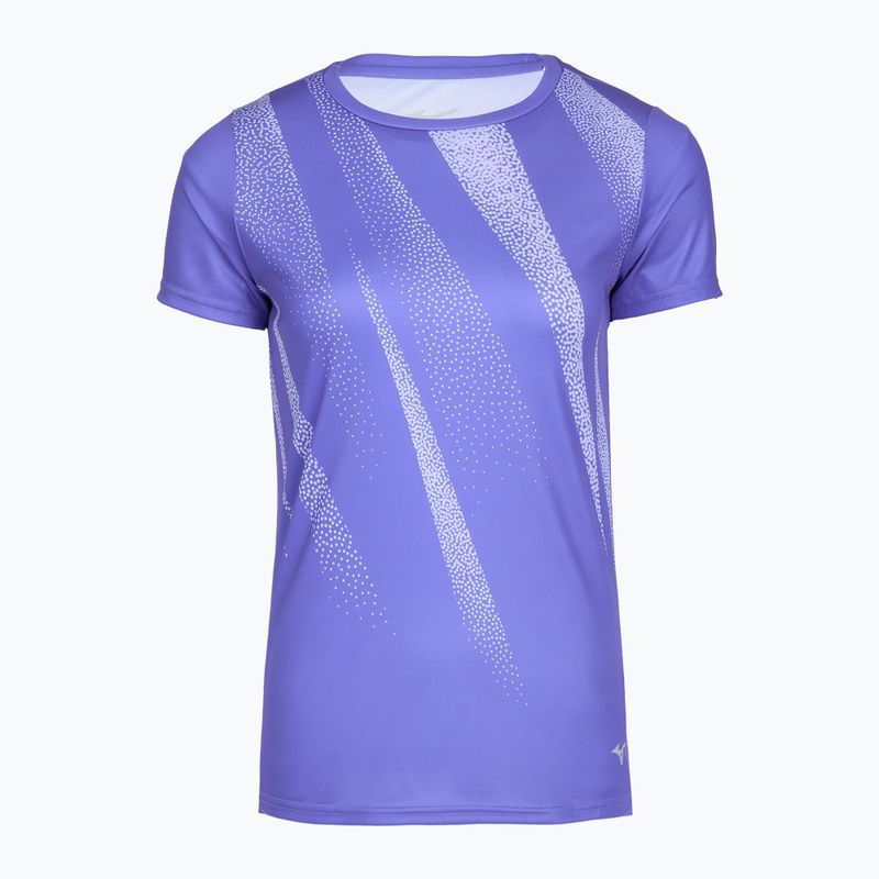 Moteriški bėgimo marškinėliai Mizuno Core Graphic Tee iris bloom
