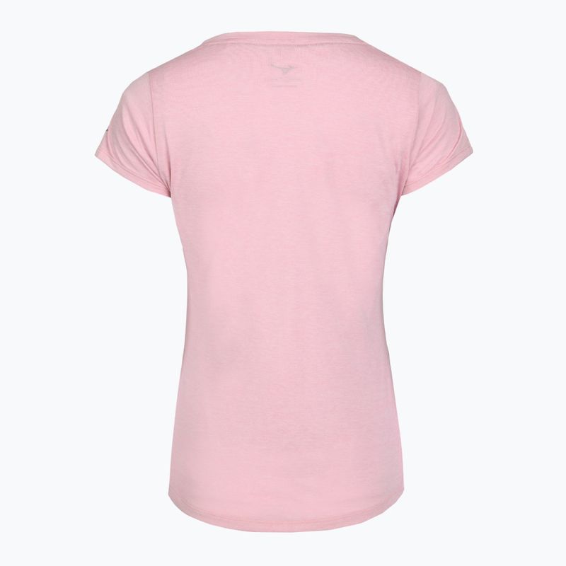 Moteriški bėgimo marškinėliai Mizuno Core Runbird Tee bleached mauve 2