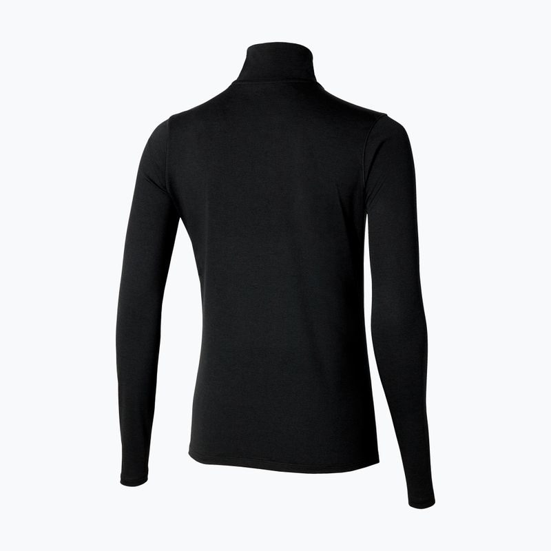 Moteriškas bėgimo džemperis Mizuno Core Impulse Half Zip Tee black 2