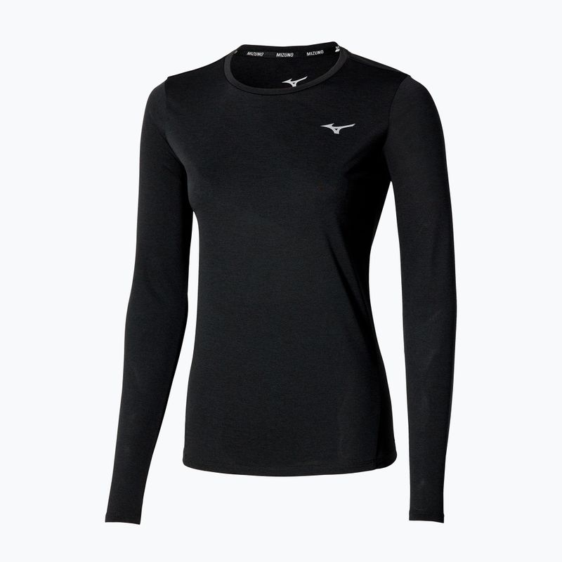Moteriški bėgimo marškinėliai ilgomis rankovėmis Mizuno Core Impulse Tee black