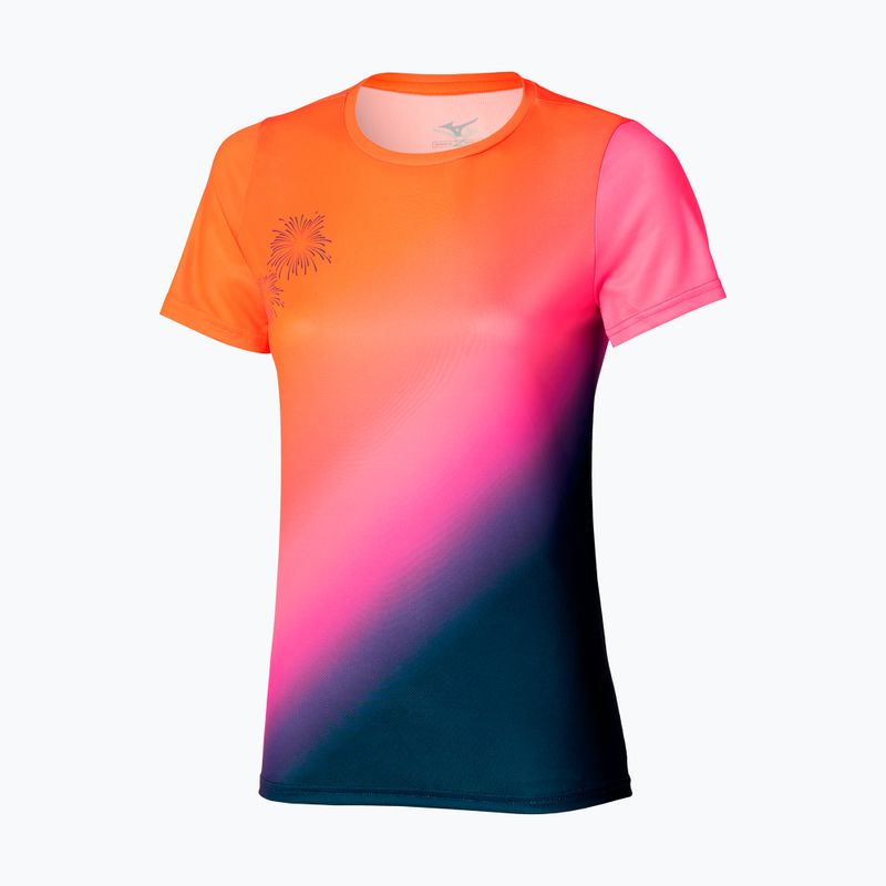 Moteriški bėgimo marškinėliai Mizuno Summer Pack QD Tee yuuyake 3