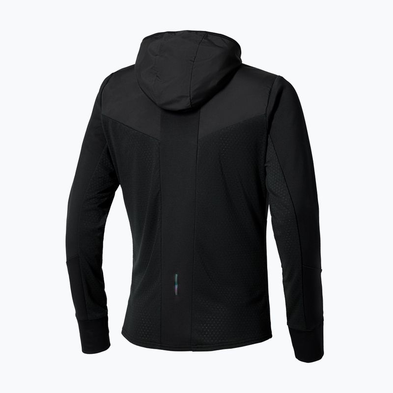 Vyriška bėgimo striukė Mizuno Warmalite Hybrid Full Zip Hooded black 2