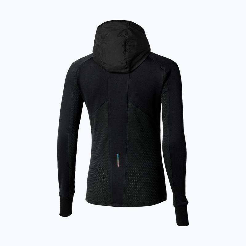Moteriška bėgimo striukė Mizuno Active Warm Hybrid Full Zip Hooded black 2