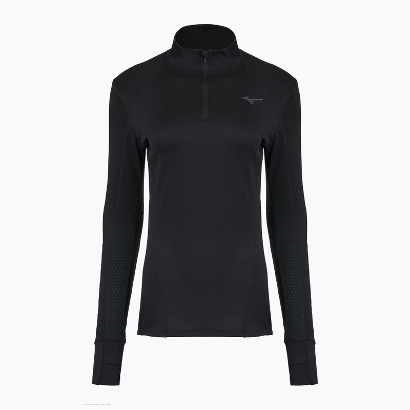 Moteriškas bėgimo džemperis Mizuno Active Warm Half Zip black