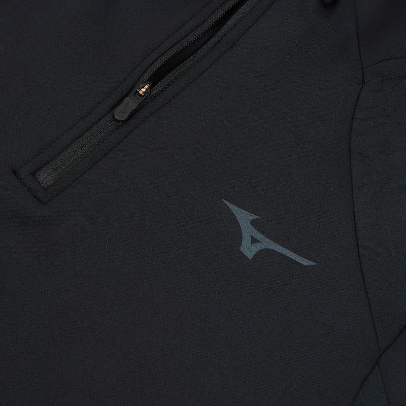 Moteriškas bėgimo džemperis Mizuno Active Warm Half Zip black 3