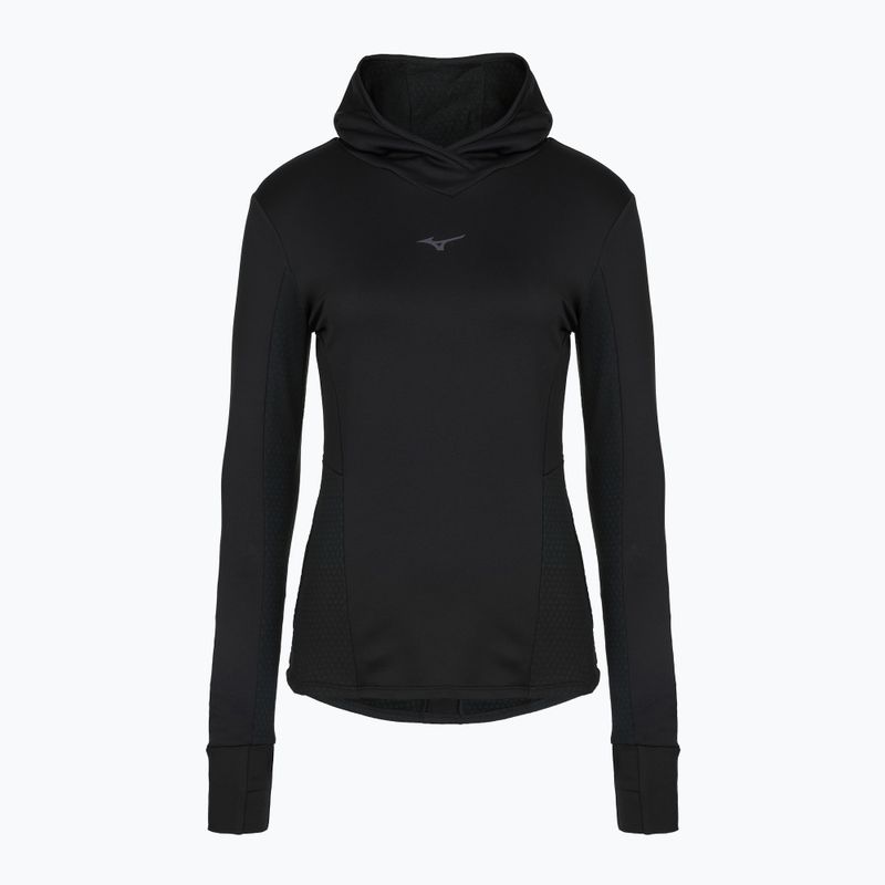 Moteriškas bėgimo džemperis Mizuno Active Warm Hooded black