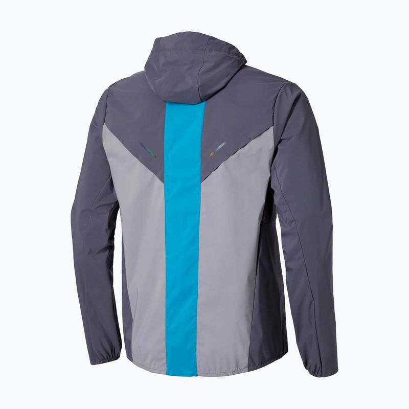 Vyriška bėgimo striukė Mizuno Tech Thermal Charge Hooded quiksilver 2