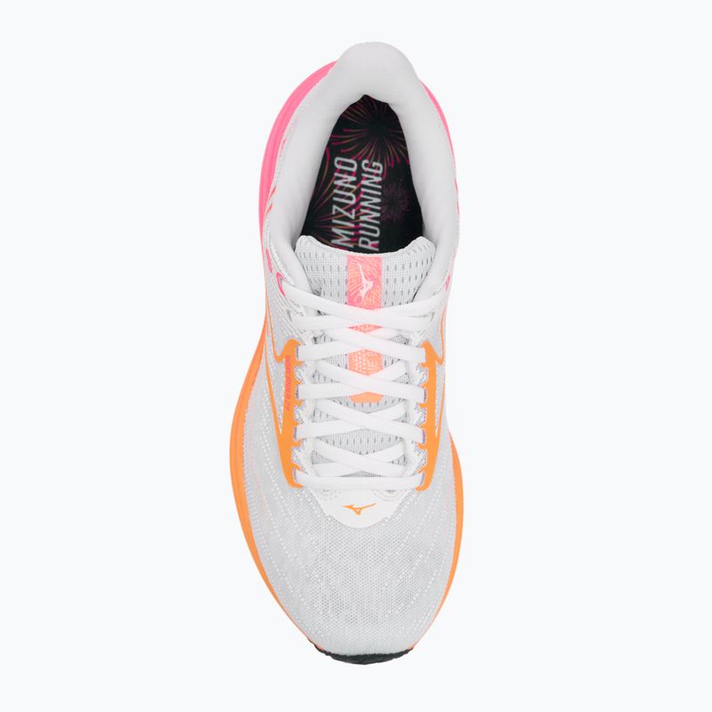 Bėgimo bateliai Mizuno Wave Rider 28 white/tang orange/pink tetra 5