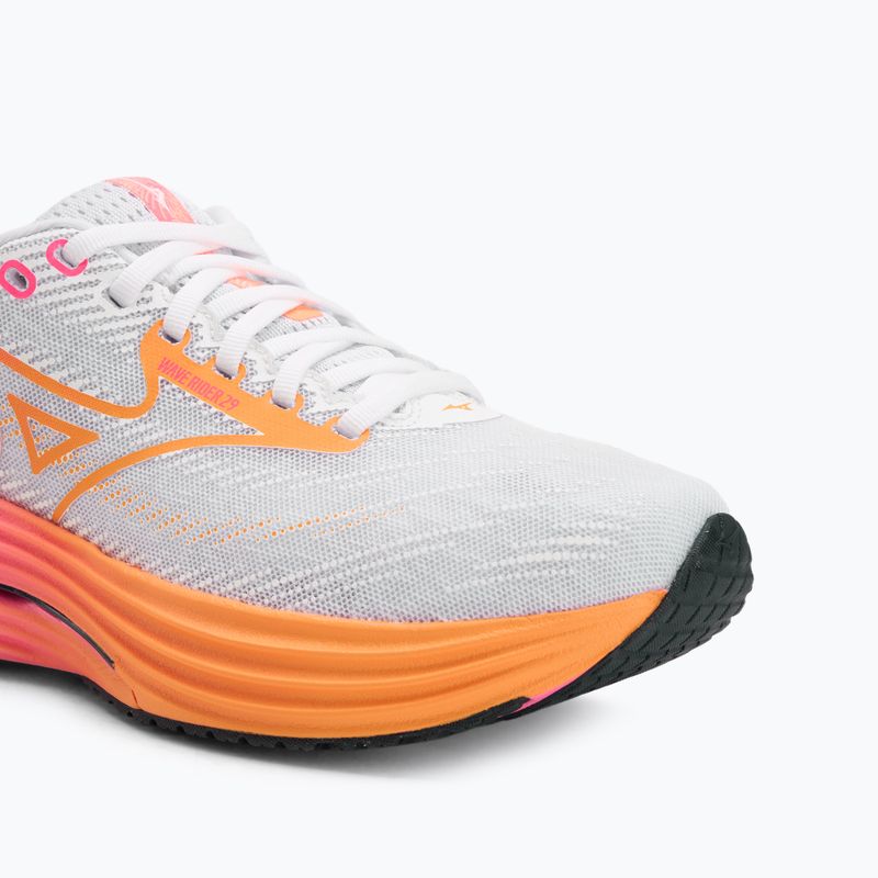 Bėgimo bateliai Mizuno Wave Rider 28 white/tang orange/pink tetra 7