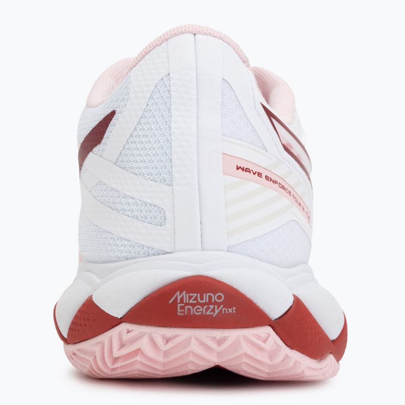 Moteriški teniso batai Mizuno Wave Enforce Tour 2 CC white/pinkesque/barbados/cherry 6