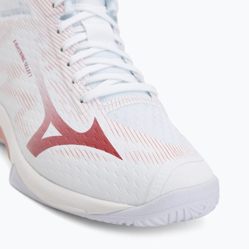 Moteriški tinklinio bateliai Mizuno Lightning Select Mid white/rose elegance/lava falls 7