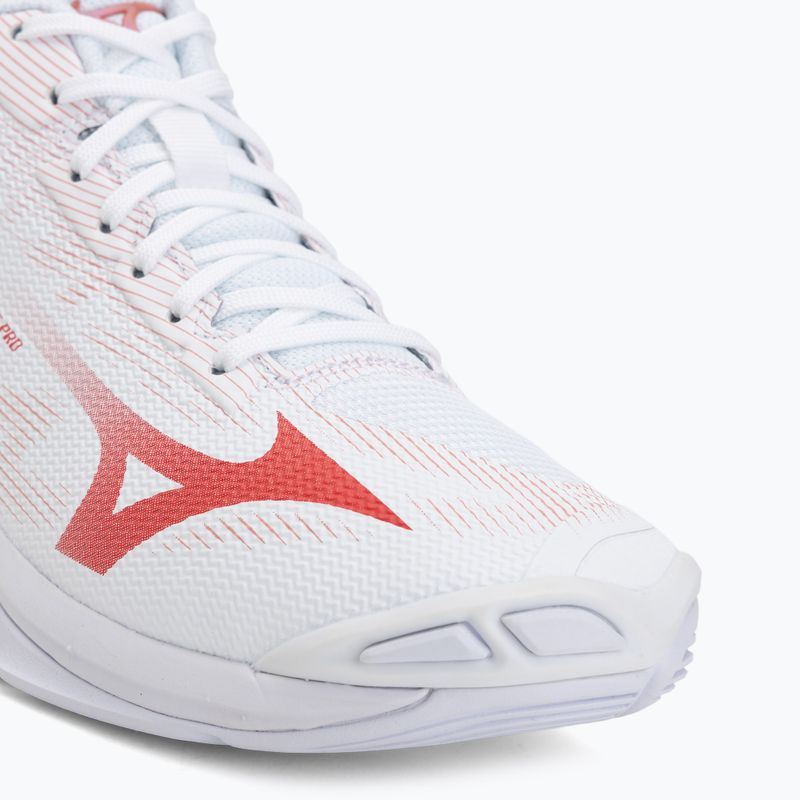 Moteriški tinklinio bateliai Mizuno Wave Lightning Pro Mid white/rose elegance/lava falls 7