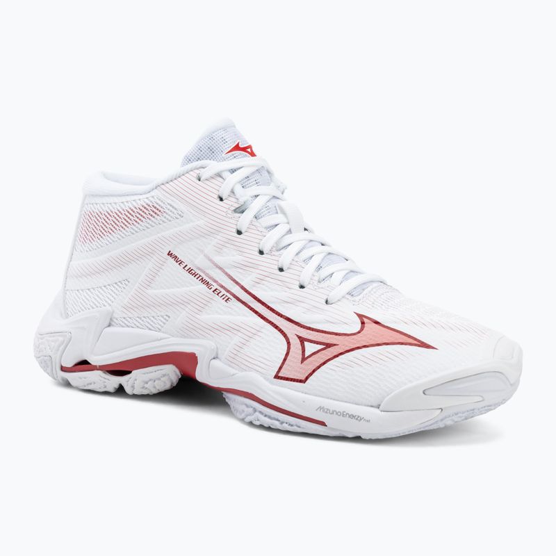 Moteriški tinklinio bateliai Mizuno Wave Lightning Elite Mid white/rose elegance/lava falls