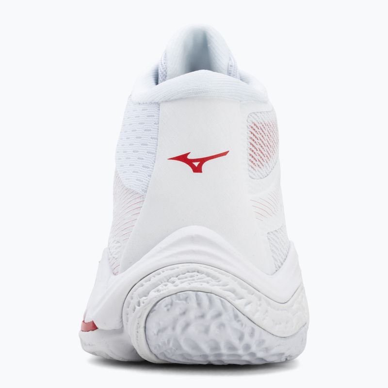 Moteriški tinklinio bateliai Mizuno Wave Lightning Elite Mid white/rose elegance/lava falls 6