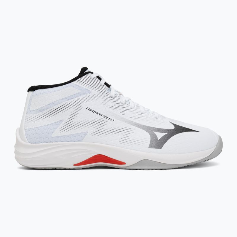 Tinklinio bateliai Mizuno Lightning Select Mid white/black/fiery red 2