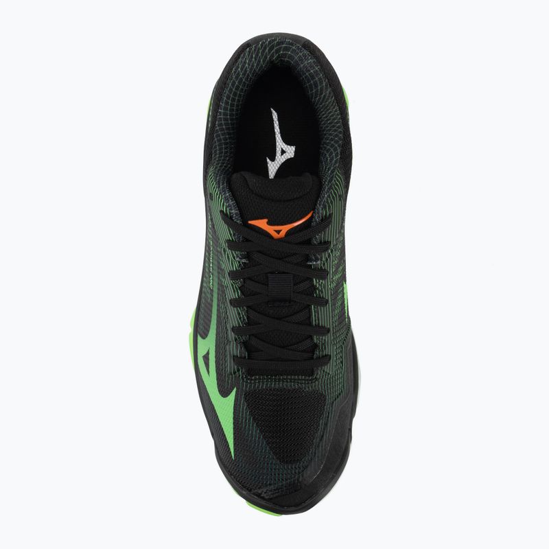 Tinklinio bateliai Mizuno Wave Lightning Pro black/gloving apple/mandarin orange 5