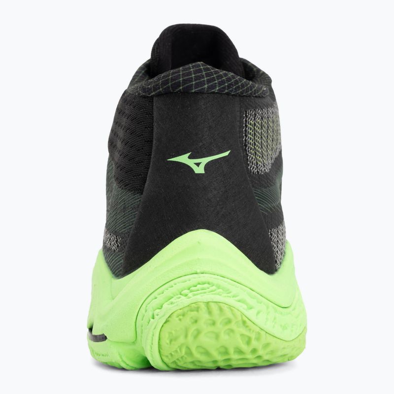 Tinklinio bateliai Mizuno Wave Lightning Elite Mid black/glowing apple/mandarin orange 6