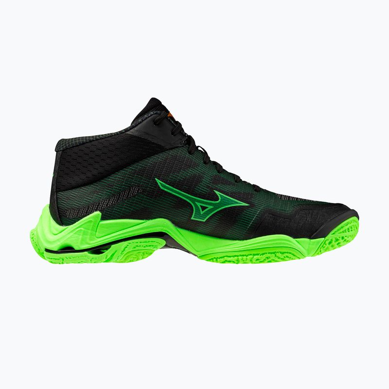 Tinklinio bateliai Mizuno Wave Lightning Elite Mid black/glowing apple/mandarin orange 2