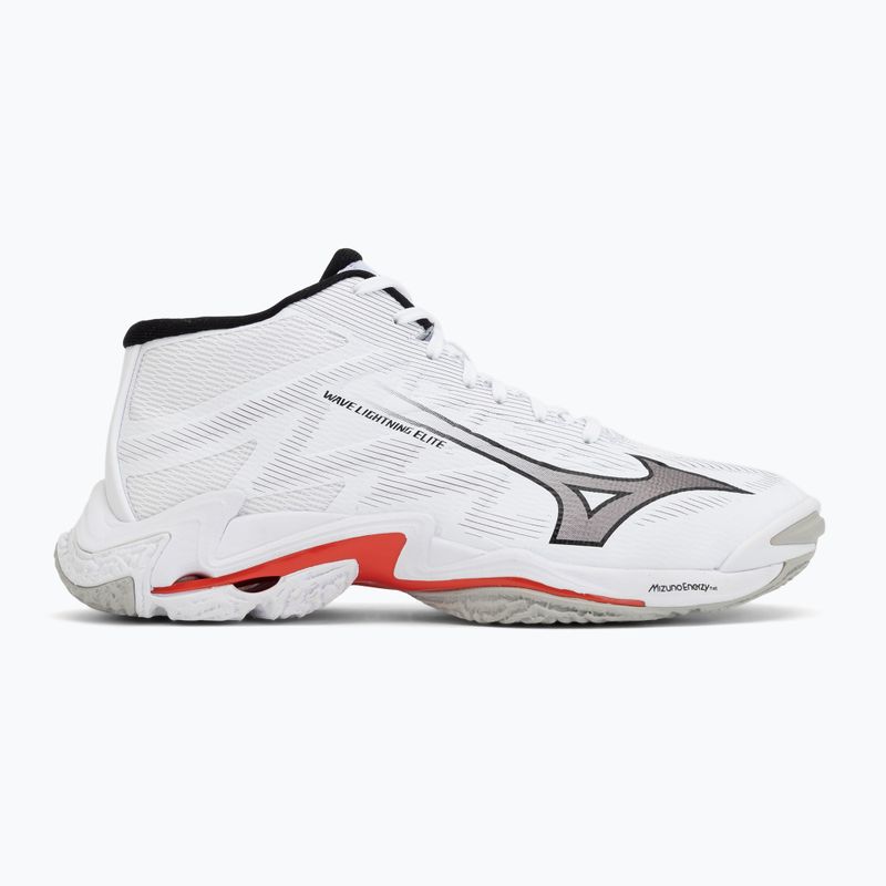 Tinklinio bateliai Mizuno Wave Lightning Elite Mid white/black/fiery red 2