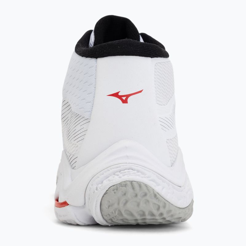 Tinklinio bateliai Mizuno Wave Lightning Elite Mid white/black/fiery red 6