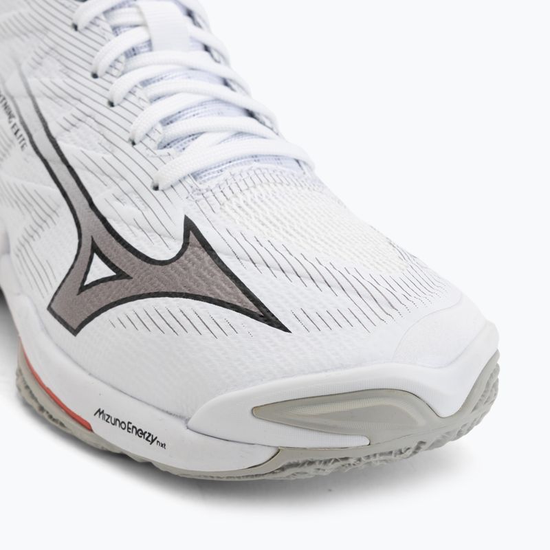 Tinklinio bateliai Mizuno Wave Lightning Elite Mid white/black/fiery red 7