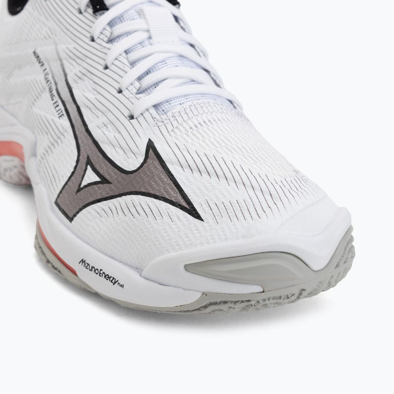 Tinklinio bateliai Mizuno Wave Lightning Elite white/black/fiery red 7