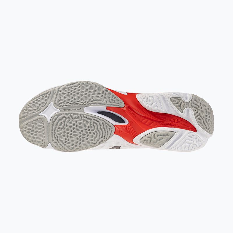 Tinklinio bateliai Mizuno Wave Lightning Elite white/black/fiery red 4
