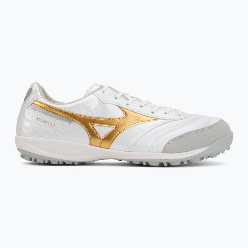 Futbolo bateliai Mizuno Morelia Sala Pro TF white/football gold/galaxy silver 2