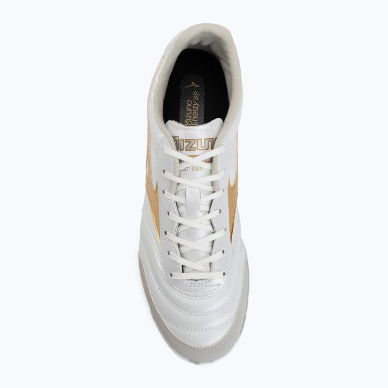 Futbolo bateliai Mizuno Morelia Sala Pro TF white/football gold/galaxy silver 5