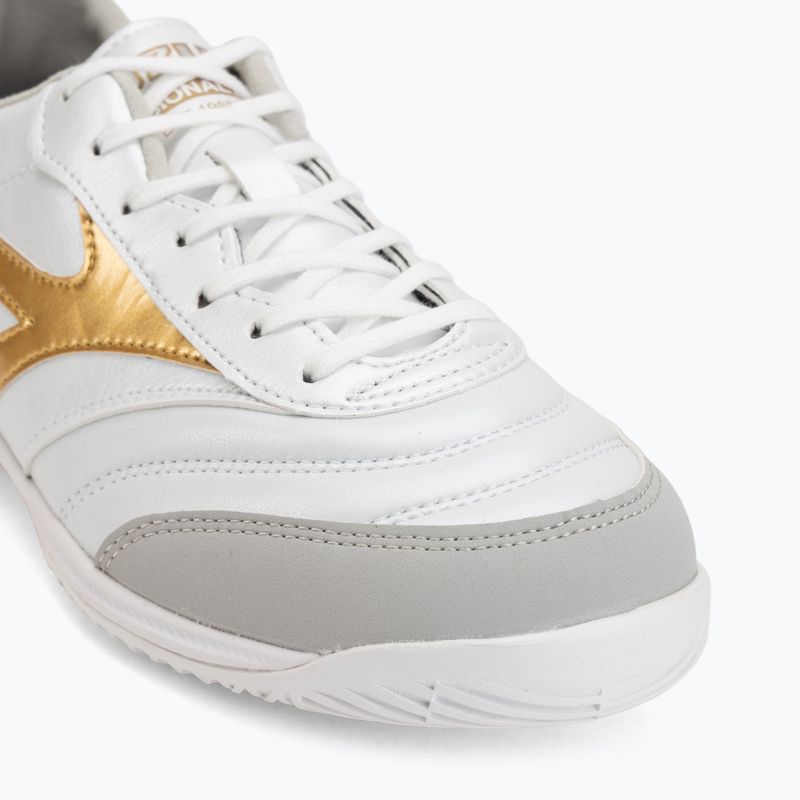Futbolo bateliai Mizuno Morelia Sala Pro IN white/football gold/galaxy silver 7