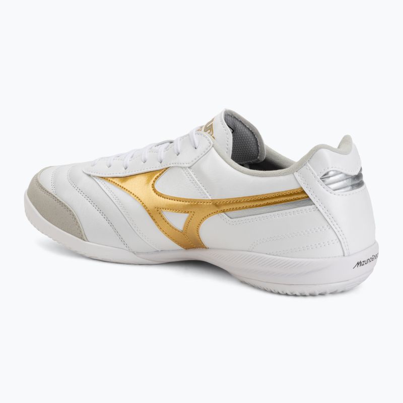 Futbolo bateliai Mizuno Morelia Sala Elite IN white/football gold/galaxy silver 3