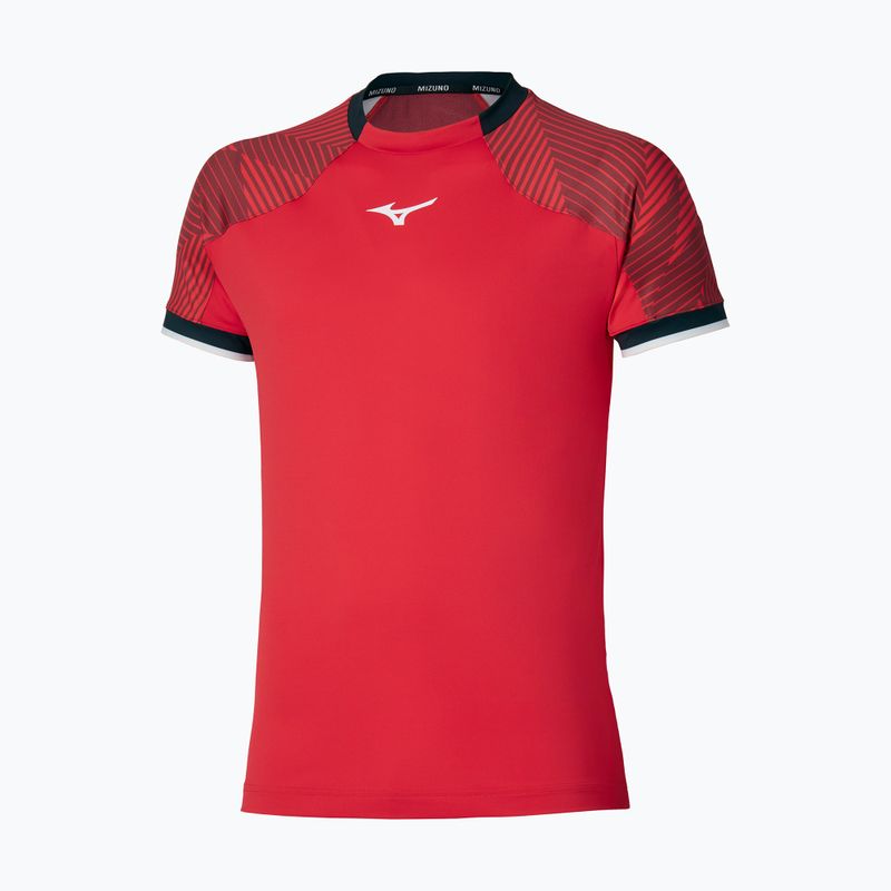 Vyriški marškinėliai Mizuno Stargazer Shadow Tee fiery red 3