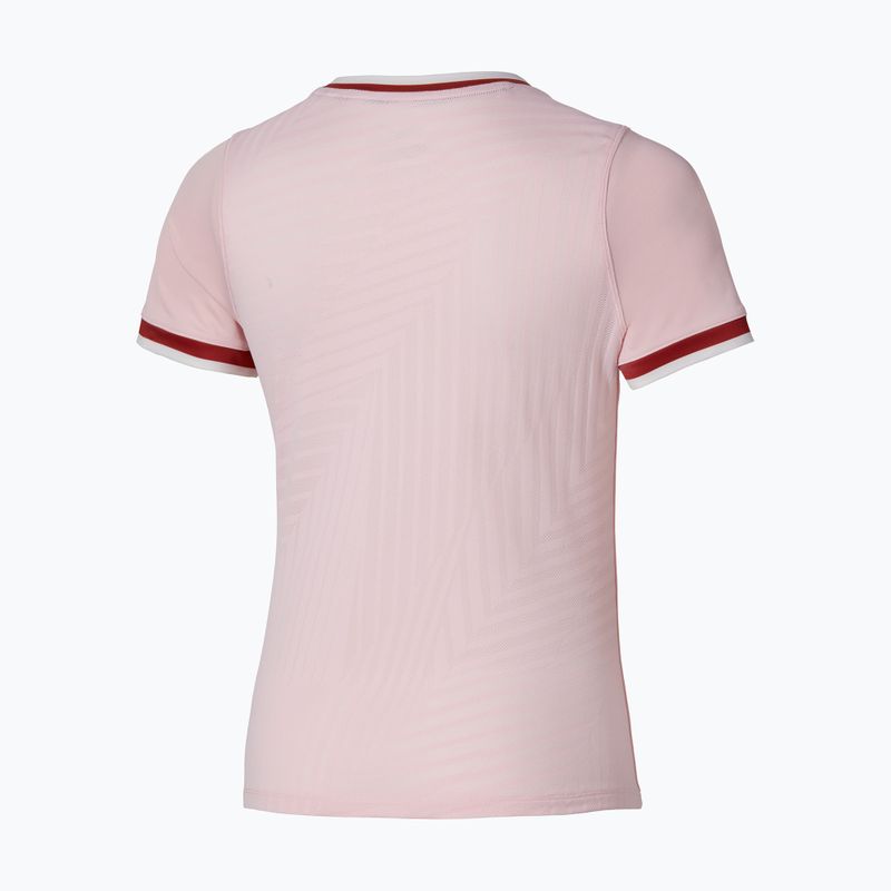 Moteriški teniso marškinėliai Mizuno Stargazer Tee pinkesque 4